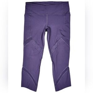 Lululemon On Pace 21" Cropped Legging Size 8 Purple